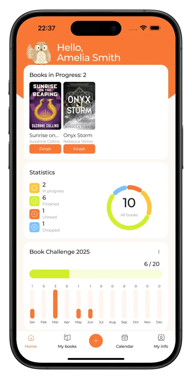 LibRoom Home screen